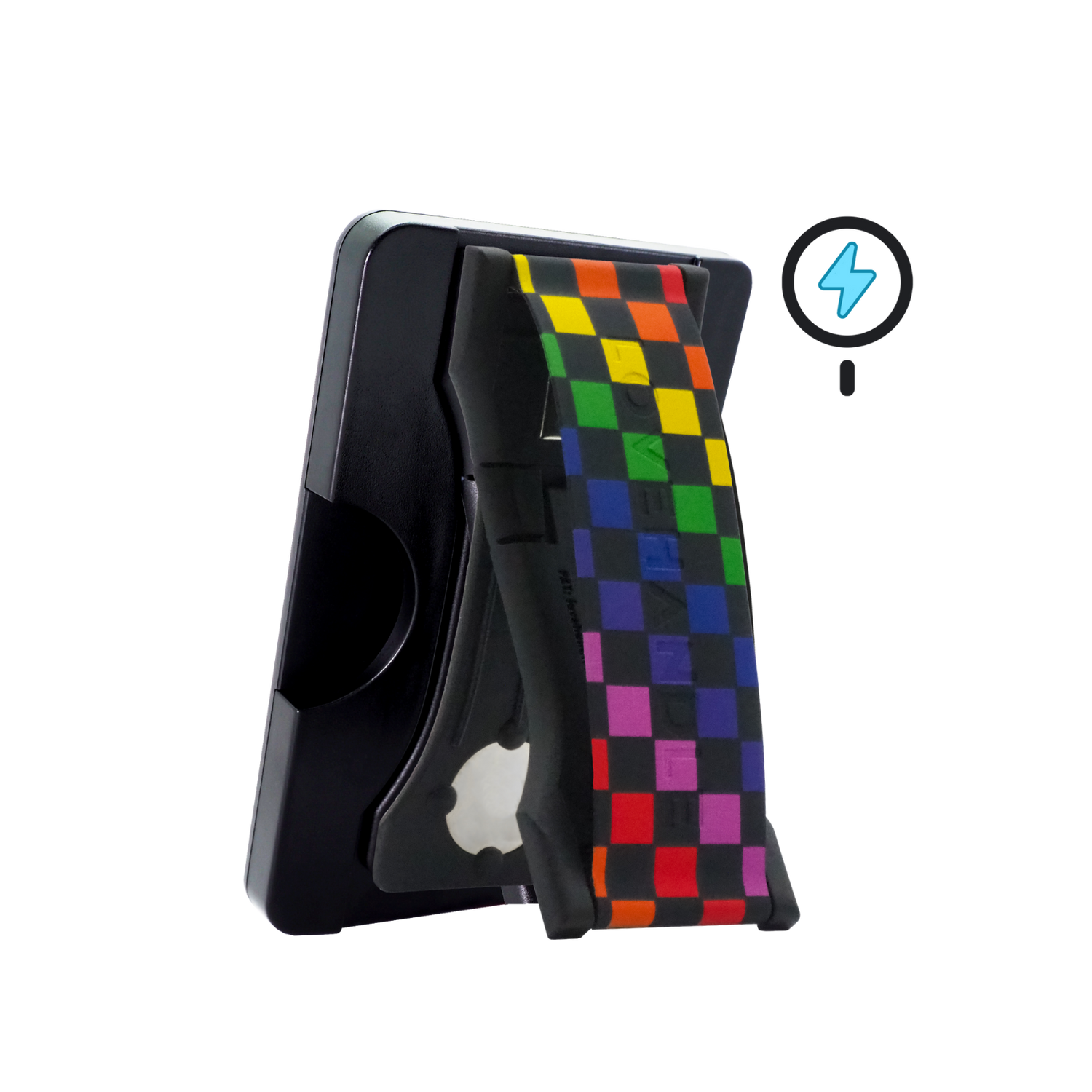 PRO Wallet for MagSafe Duo -  Checkered Rainbow