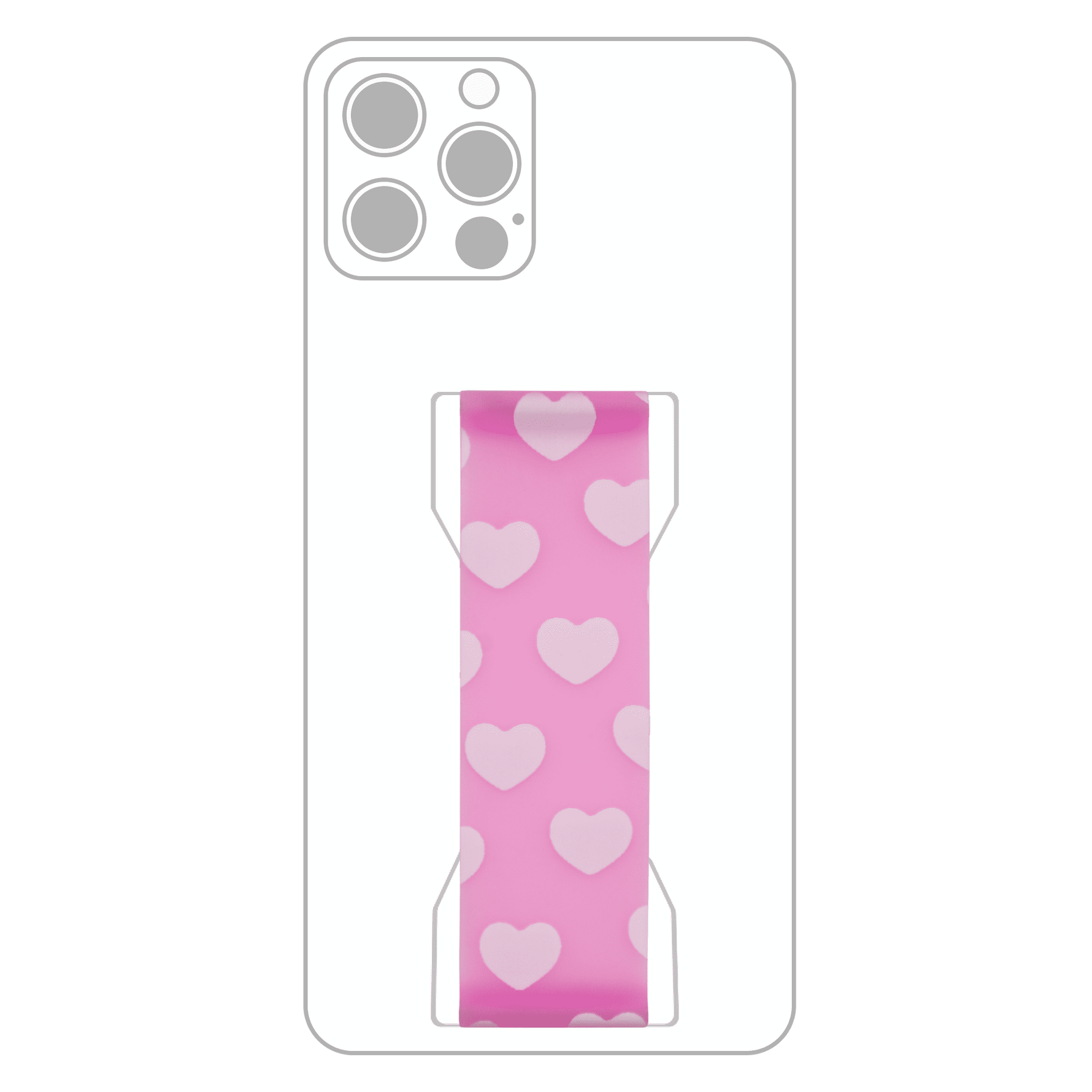 PRO Strap - Pink Hearts Glow - LoveHandle