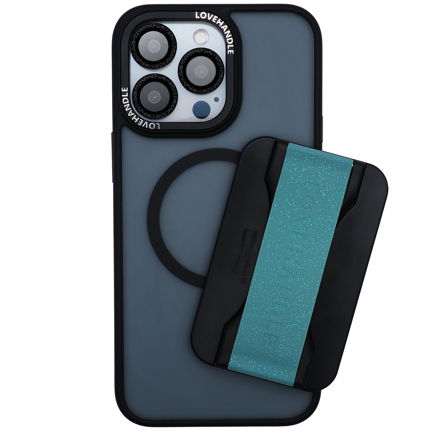 Total Package Case Bundle - Blue Agate Glitter Magsafe®