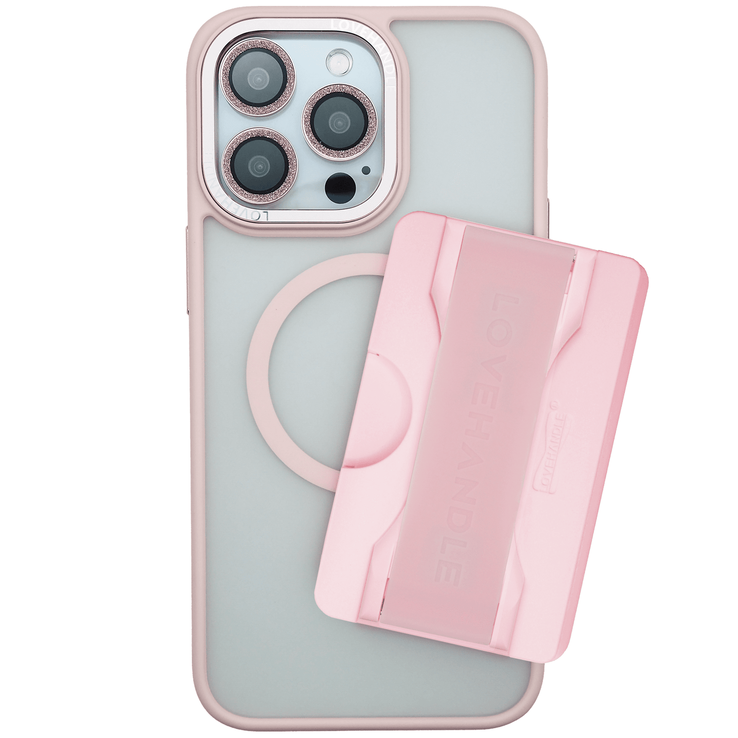 Total Package Case Bundle - Light Pink MagSafe® Wallet - LoveHandle