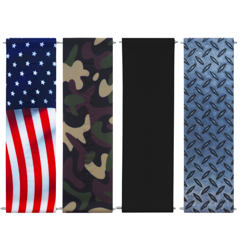 PRO Strap Bundle - Wavy American Flag, Original Camo, Black, Diamond Plate